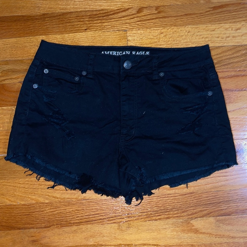 American Eagle “Hi-Rise Festival” Denim Shorts